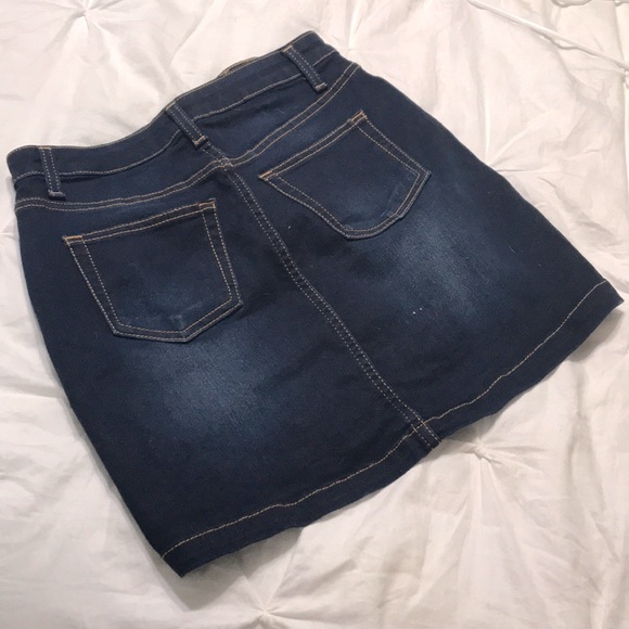 High Rise Jean Skirt - Picture 2 of 2